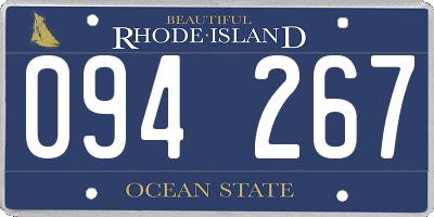 RI license plate 094267