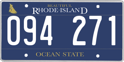 RI license plate 094271