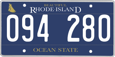 RI license plate 094280