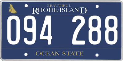 RI license plate 094288