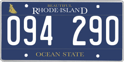 RI license plate 094290