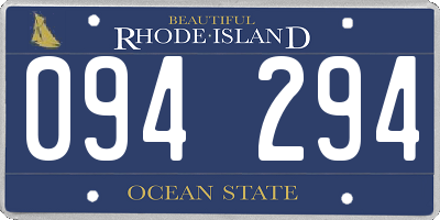RI license plate 094294