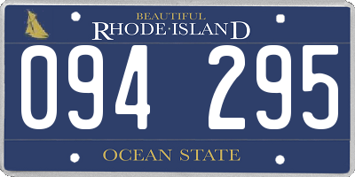 RI license plate 094295