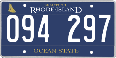 RI license plate 094297