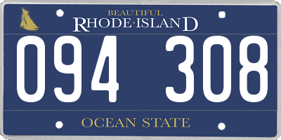 RI license plate 094308
