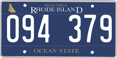 RI license plate 094379
