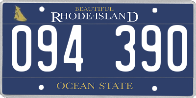RI license plate 094390