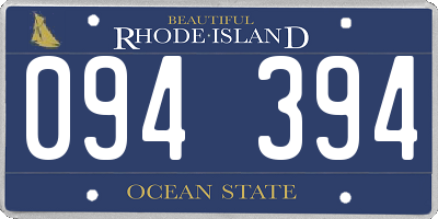 RI license plate 094394