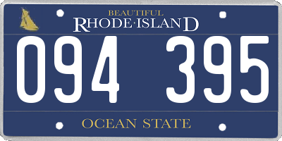 RI license plate 094395