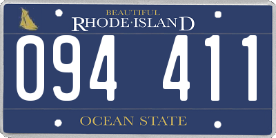 RI license plate 094411