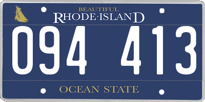 RI license plate 094413