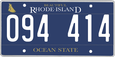 RI license plate 094414