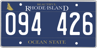 RI license plate 094426