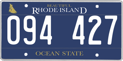 RI license plate 094427