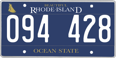 RI license plate 094428