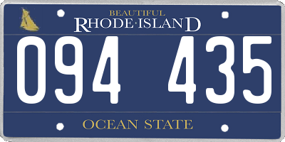 RI license plate 094435