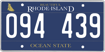 RI license plate 094439