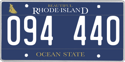 RI license plate 094440