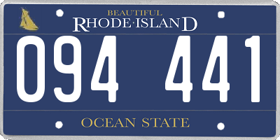 RI license plate 094441