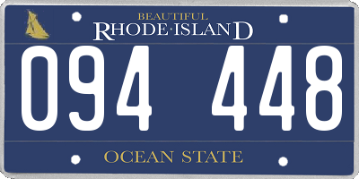 RI license plate 094448