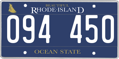 RI license plate 094450