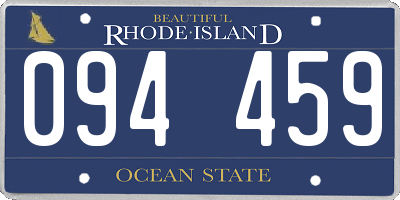 RI license plate 094459