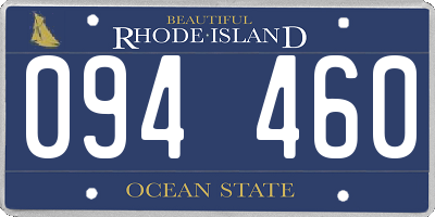 RI license plate 094460