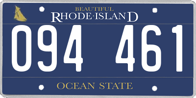 RI license plate 094461