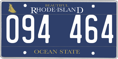 RI license plate 094464