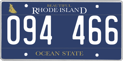RI license plate 094466