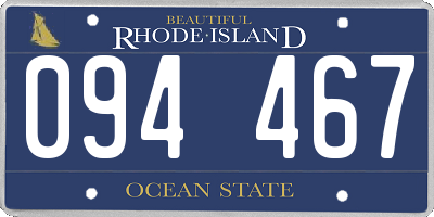 RI license plate 094467