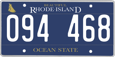 RI license plate 094468