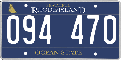 RI license plate 094470