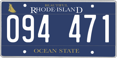 RI license plate 094471
