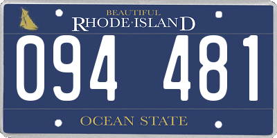 RI license plate 094481