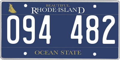 RI license plate 094482