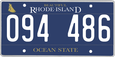 RI license plate 094486