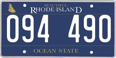 RI license plate 094490