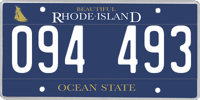 RI license plate 094493