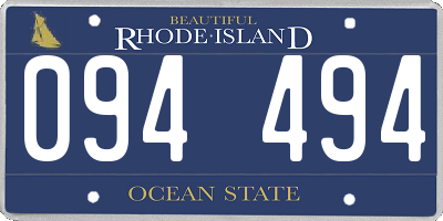 RI license plate 094494