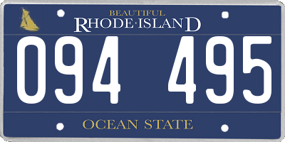 RI license plate 094495