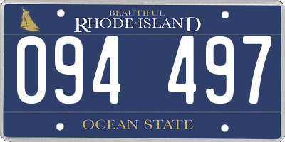 RI license plate 094497