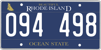 RI license plate 094498