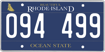 RI license plate 094499