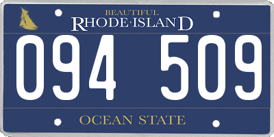 RI license plate 094509