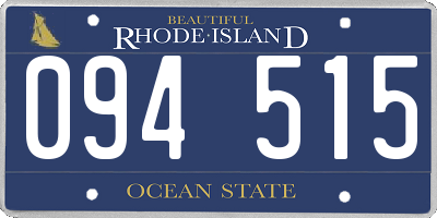 RI license plate 094515