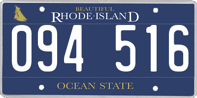 RI license plate 094516