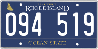 RI license plate 094519