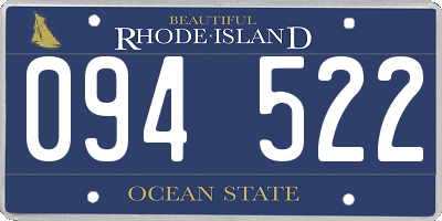 RI license plate 094522