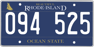 RI license plate 094525